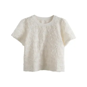 Olrain Chiffon Shirts Women's Apricot
