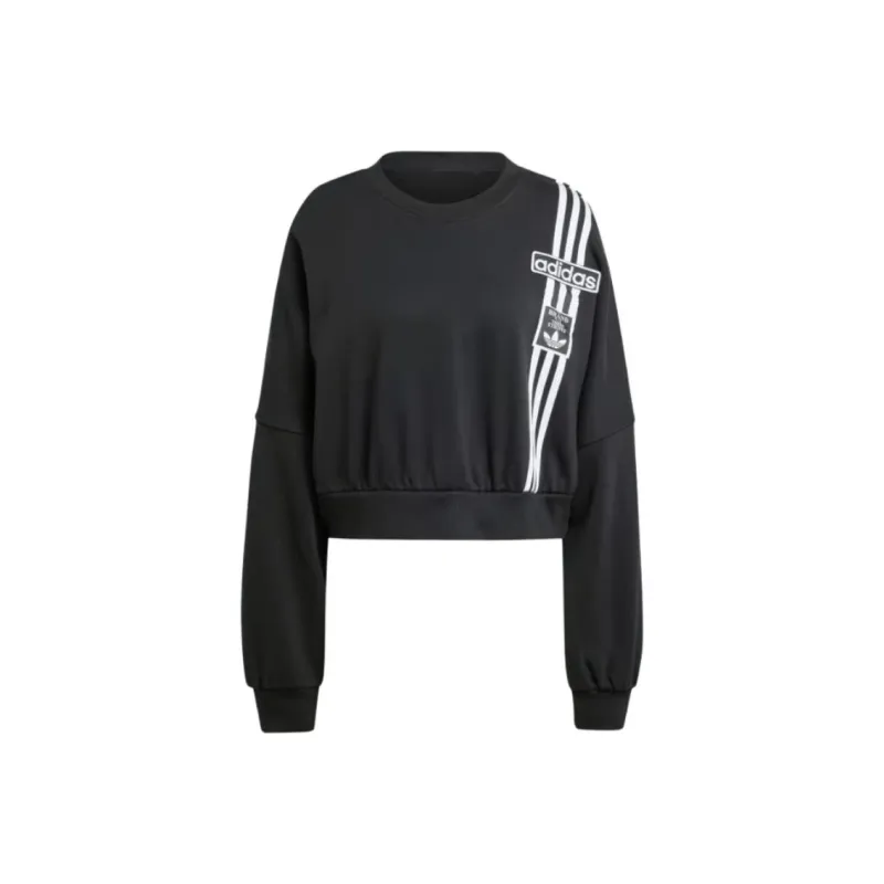 Adidas Women's Adibreak Cropped Sweatshirt Black-0
