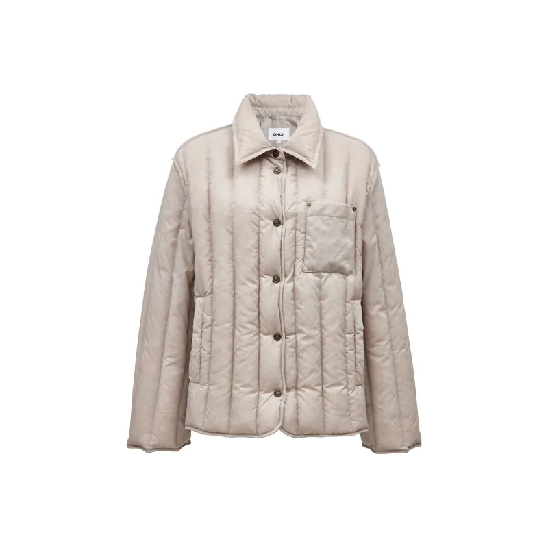 ONLY Down Jacket Women's Trench Coat Sand-0