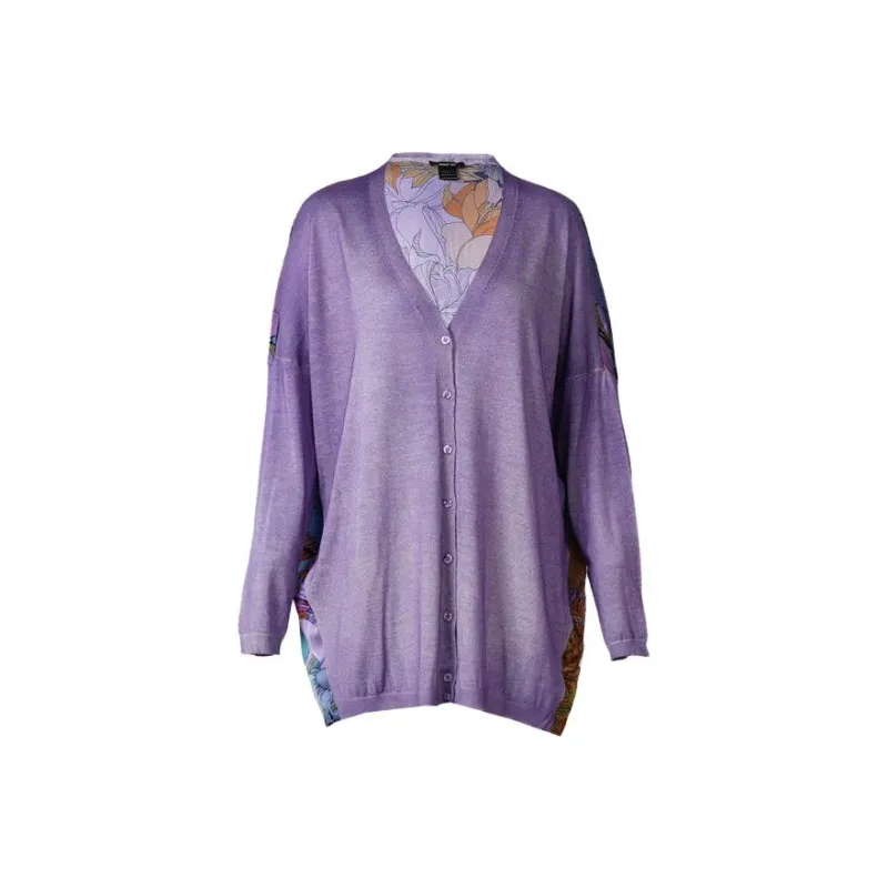 Avant toi Floral-intarsia Cashmere-silk Cardigan-0