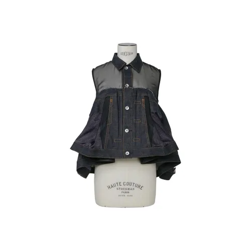 Sacai Semi Sheer Panelled Vest