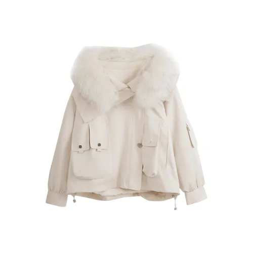 Olrain Jackets Coats Women's Ecru