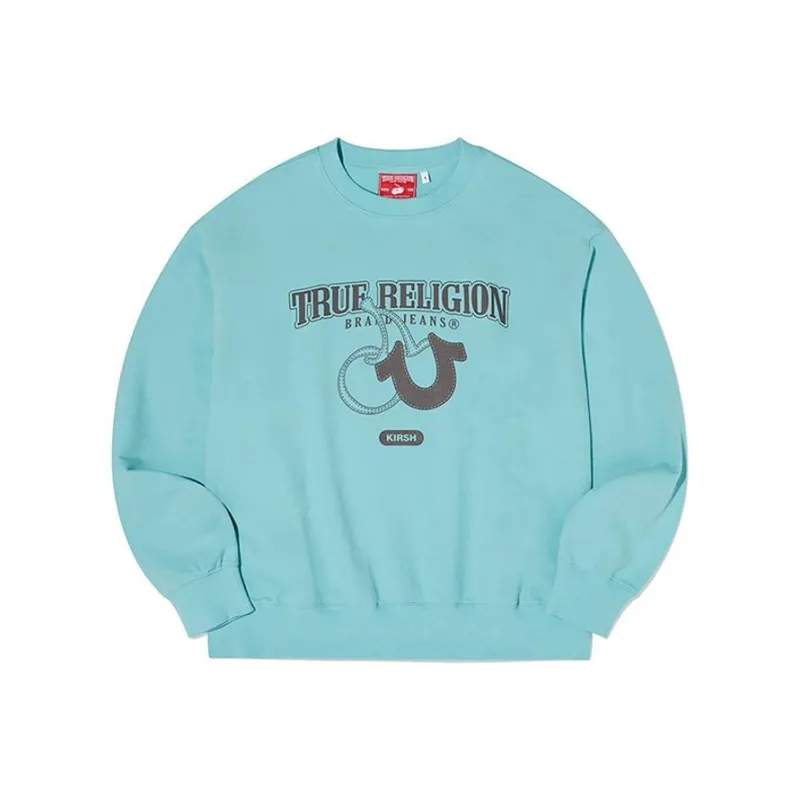 Kirsh x TRUERELIGION Collaboration SS24 Sweatshirt Women's Sky Blue-0
