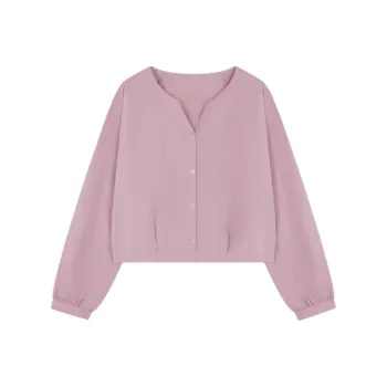 Mo Han Yi Mei Shirt Women's Lilac Pink Purple