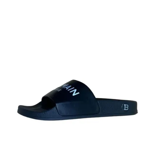 BALMAIN Slip Resistant Slide Slippers Women's Black