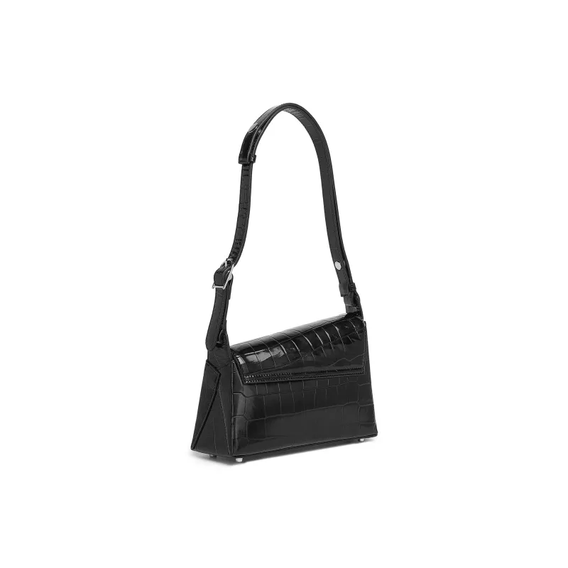 COURONNE Cow Leather Shoulder Bag Women's Multicolor Black/Multicolor White-3