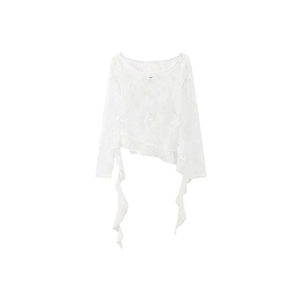 CHUU Chiffon Shirt Women's White-0