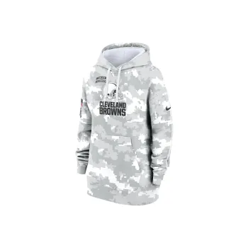 Nike Cleveland Browns Salute To Service Primary Edge Club Women's Nike Nfl Pullover Hoodie