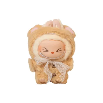 [Dress Up Doll] POP MART THEMONSTERS Little Lion, Sweet And Silky Hang Tag Box Labubu Vinyl Sitting Party 15cm Height