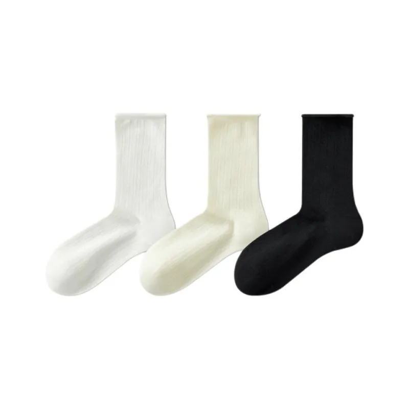 Temooues Mid Calf Socks Women's Combo Set-5