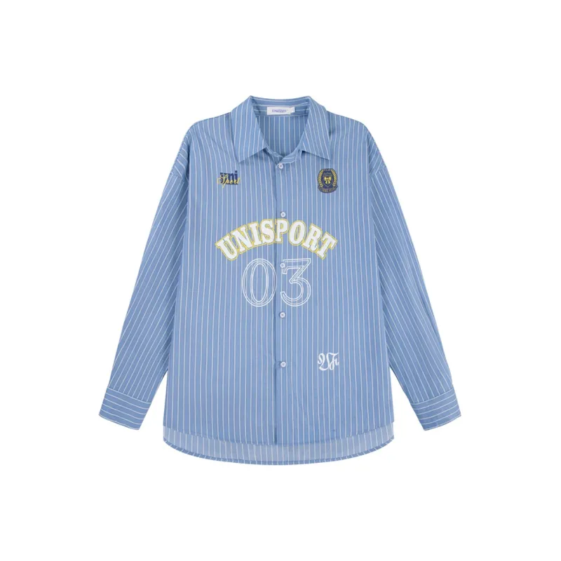 UNIFREE Shirt Women's Blue Stripes-0