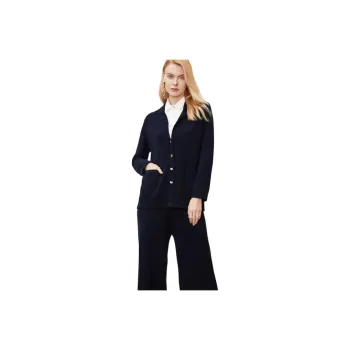 MIHUANG Cashmere Sweater Women's Navy Blue