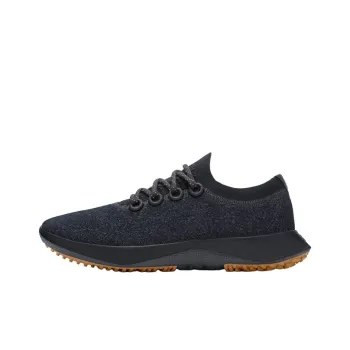 Allbirds Wool Dasher Low Top Running Shoes Men's Natural Black Khaki