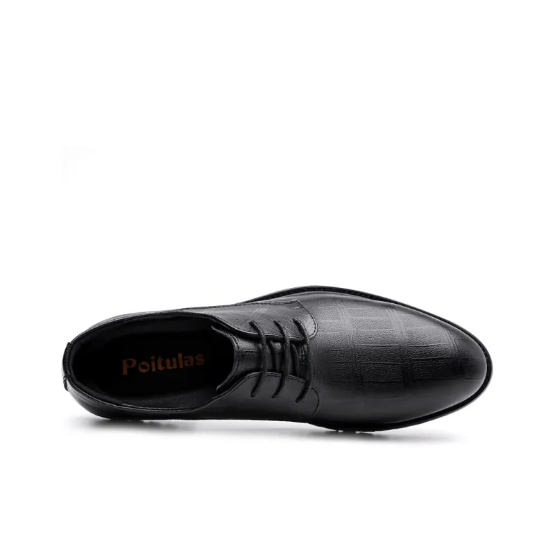 Poitulas Dress Shoes Men's Black-2