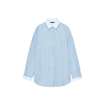 ZARA Shirts Women's Blue/White