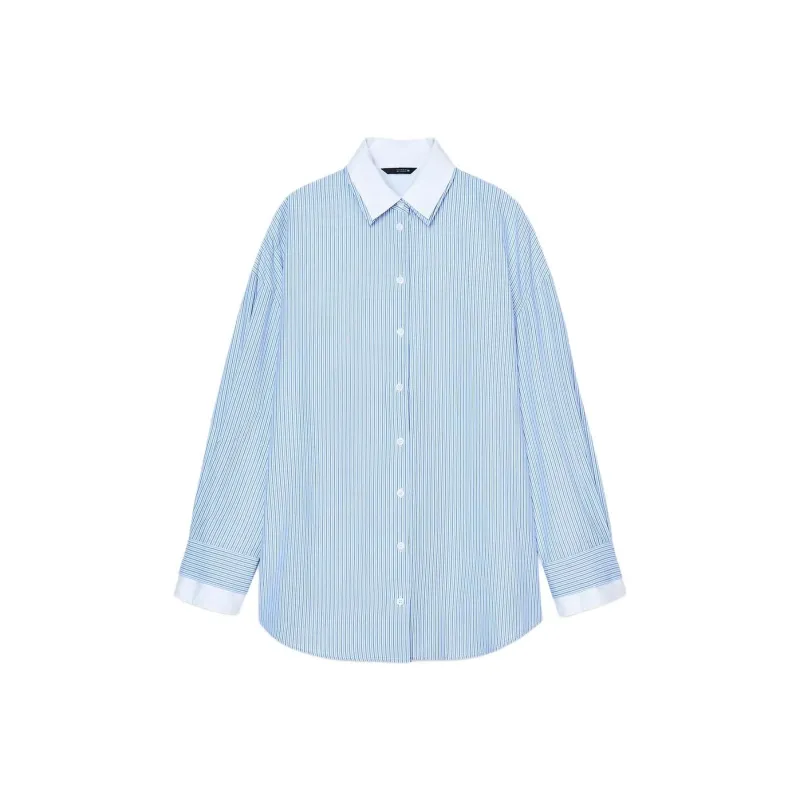 ZARA Shirts Women's Blue/White-0