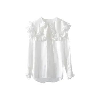 MADALLO Long Sleeved Shirt Women's White