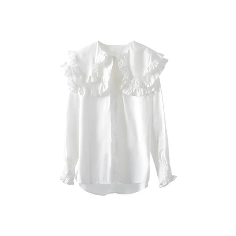 MADALLO Long Sleeved Shirt Women's White-0