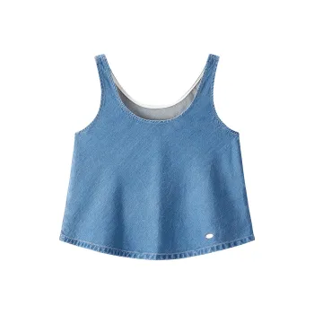LEDIN Camisole Women's Denim Dark Blue In Stock