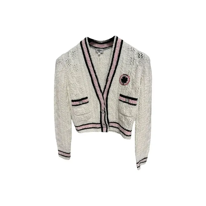 CHANEL SS24 Knitwear Women's White Pink-0