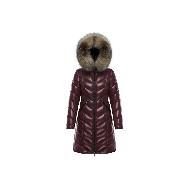Moncler FW22 Down Jacket Women's Burgundy-0