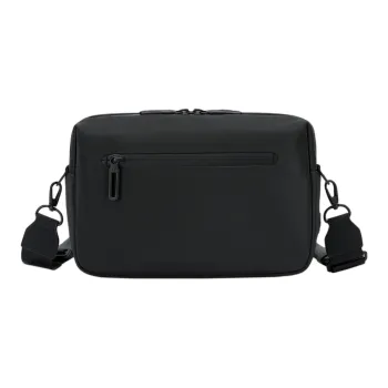 DESCENTE Nylon Crossbody Bag, Shoulder Bag Men's BK Tap Shoe/CC Charcoal Gray