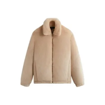 KITH Lloyd Faux Fur Coaches Jacket Veil