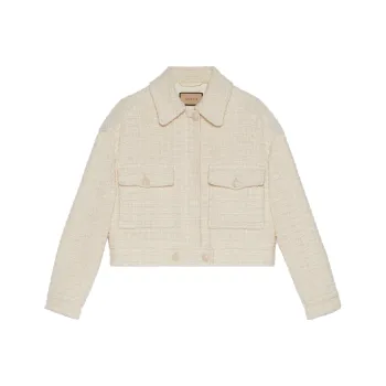 GUCCI SS23 Jackets Coats Women's Ivory White