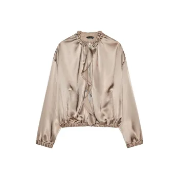 ZARA Jackets Coats Women's Brown/Dark Taupe