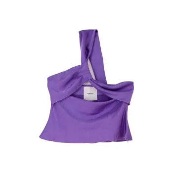NANUSHKA Alvin Twist-detail Satin Top