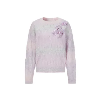 JZ. ANNAKRO Knitwear Women's Stripe Pink Purple