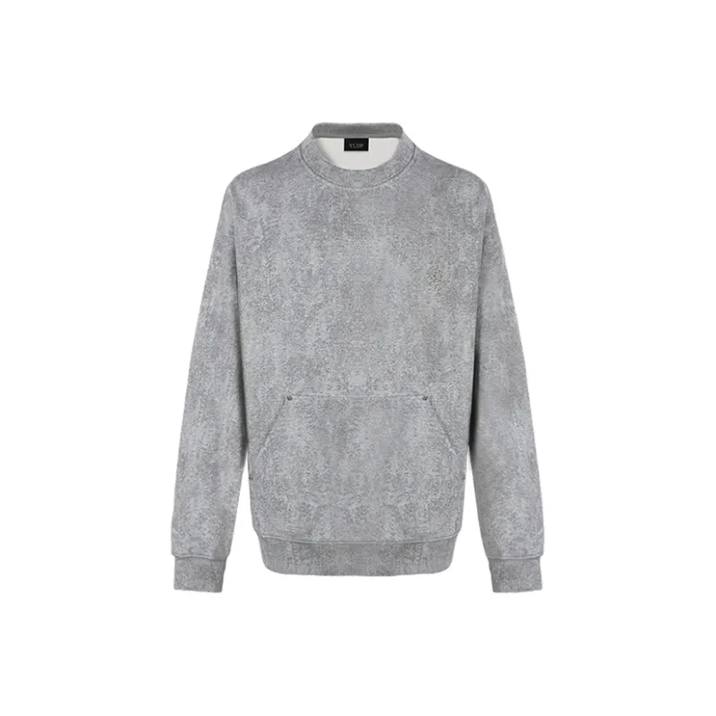 YLDP Sweatshirts Unisex Gray-0