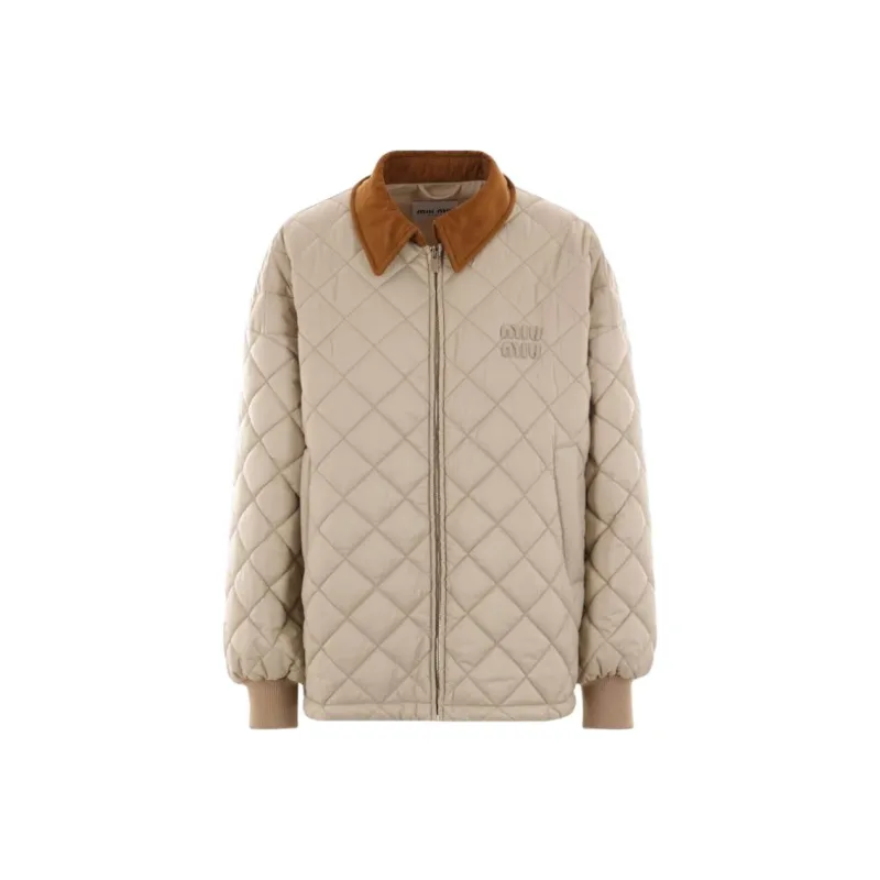MIU MIU Zipped Quilted Jacket-0