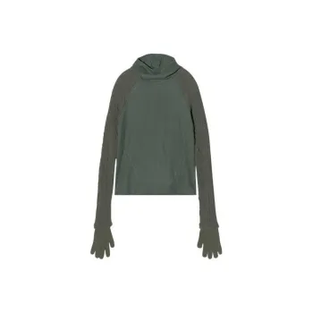 HYEIN SEO Techwool Hoodie With Gloves 'Khaki'