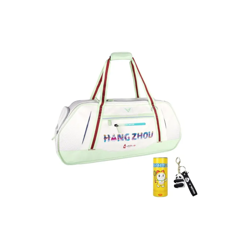 VICTOR Champion Series/Competition Series Badminton Racket Bags 6 Pcs Pack Shoulder Bag White Green Unisex-14