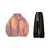 Pink+Black (Fleece-Lined Pants)
