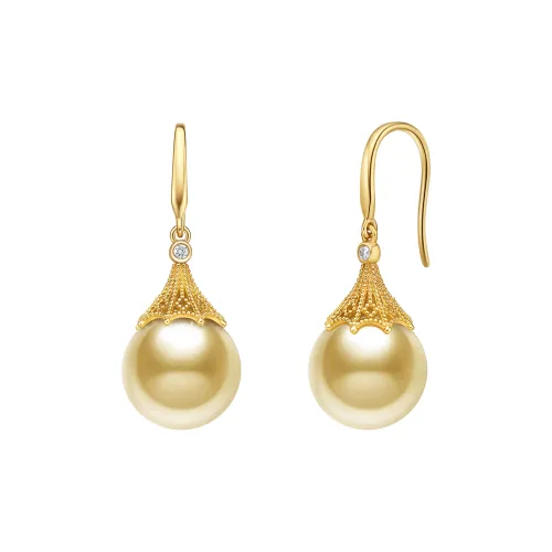 ME LUXE Pearl Hoop Earrings, Luxury Niche Unique Women's