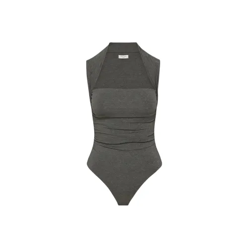 ARITZIA Aritzia Contour Flourish Bodysuit Bodysuits Women's Heather Charcoal/Stone Phoebe Zhennan Charcoal