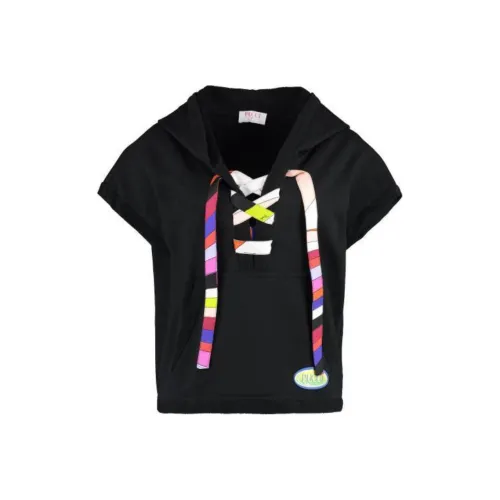 EMILIO PUCCI Logo-patch Short-sleeve Hoodie