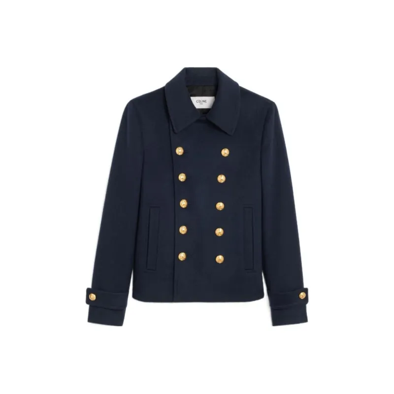 CELINE Jackets Coats Women's Dark Blue-0