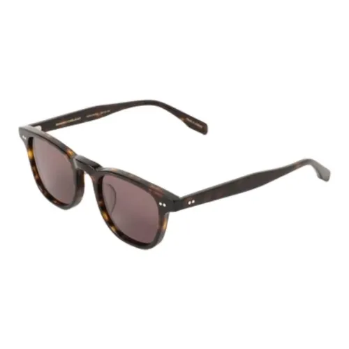 Beams Plastic Square Sunglasses Unisex Brown