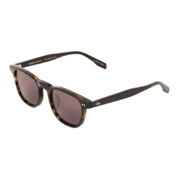 Beams Plastic Square Sunglasses Unisex Brown-0