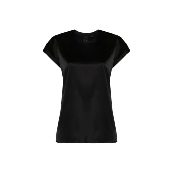 PINKO Short Sleeved Satin Blouse