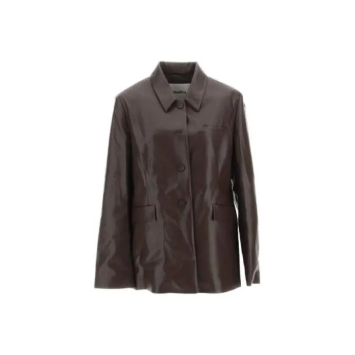 NANUSHKA Buttoned Leather Blazer-0