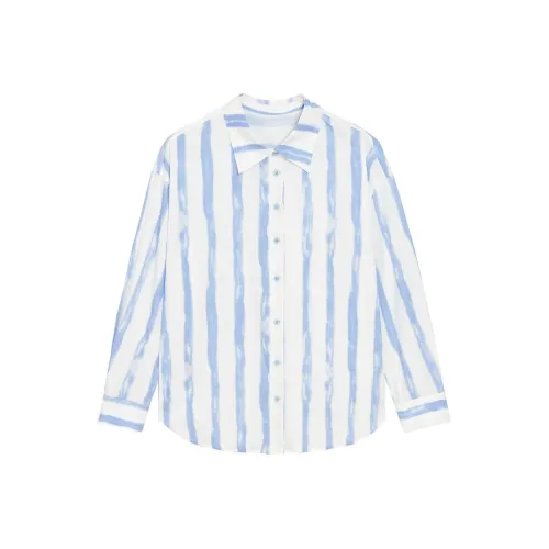 Asuka and new sake NH06 아이스 블루 여성 셔츠