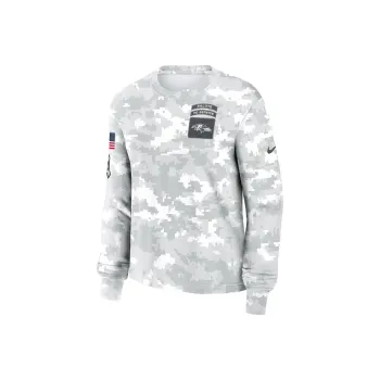 Nike Baltimore Ravens Salute To Service Edge Lockup Women's Nike Dri FIT Nfl Long Sleeve T Shirt