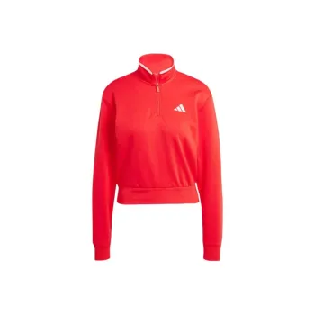 Adidas Free Shipping With AdiClub Essentials Color Pop French Terry Crop Quarter Zip Track Jacket