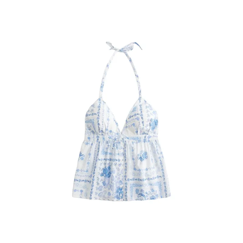 Hollister Camisole Women's White All Over Print-0