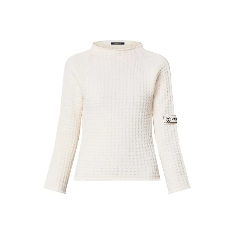 Lv Waffle Knit Pullover-0