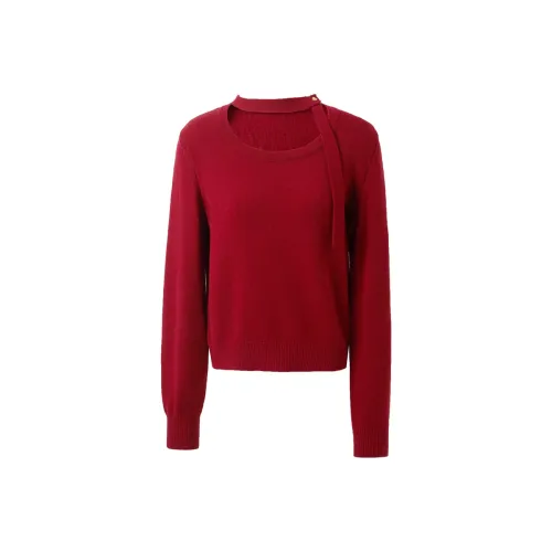 3COLOUR Knitwear Women's Rose Red